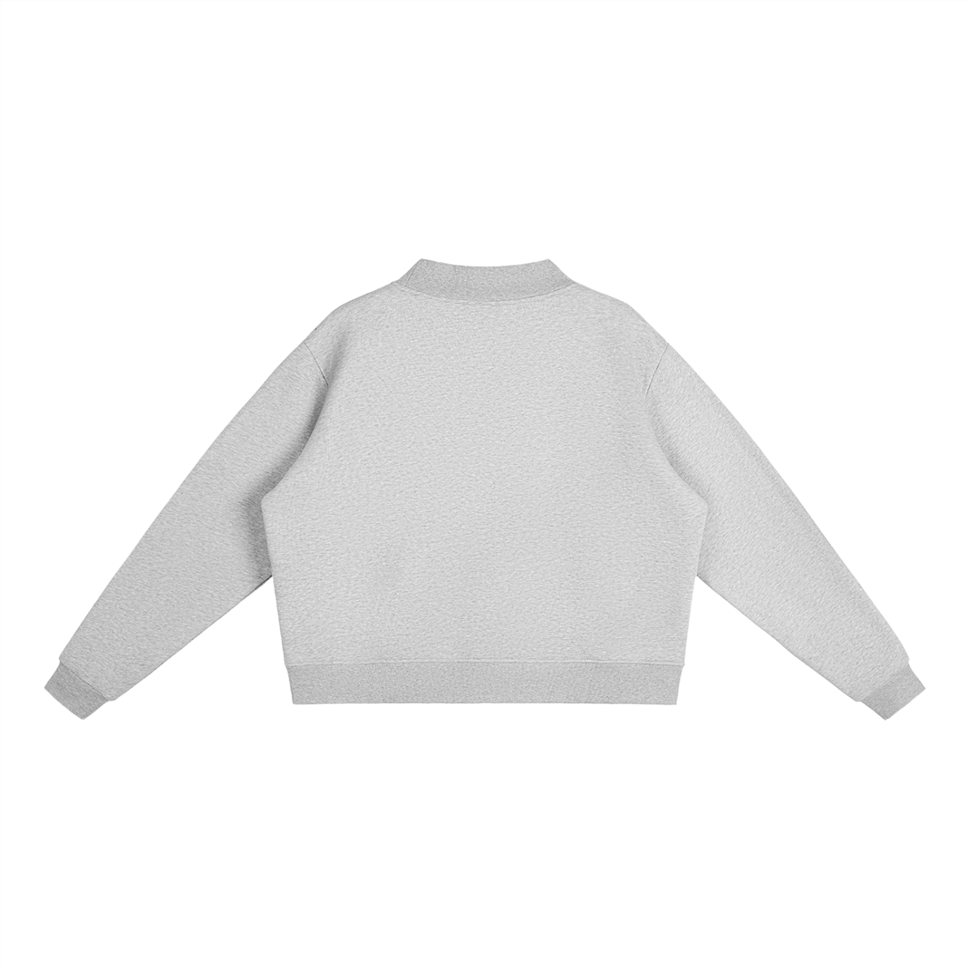 Atelier Mock-Neck Fleece Crew Sweatshirt