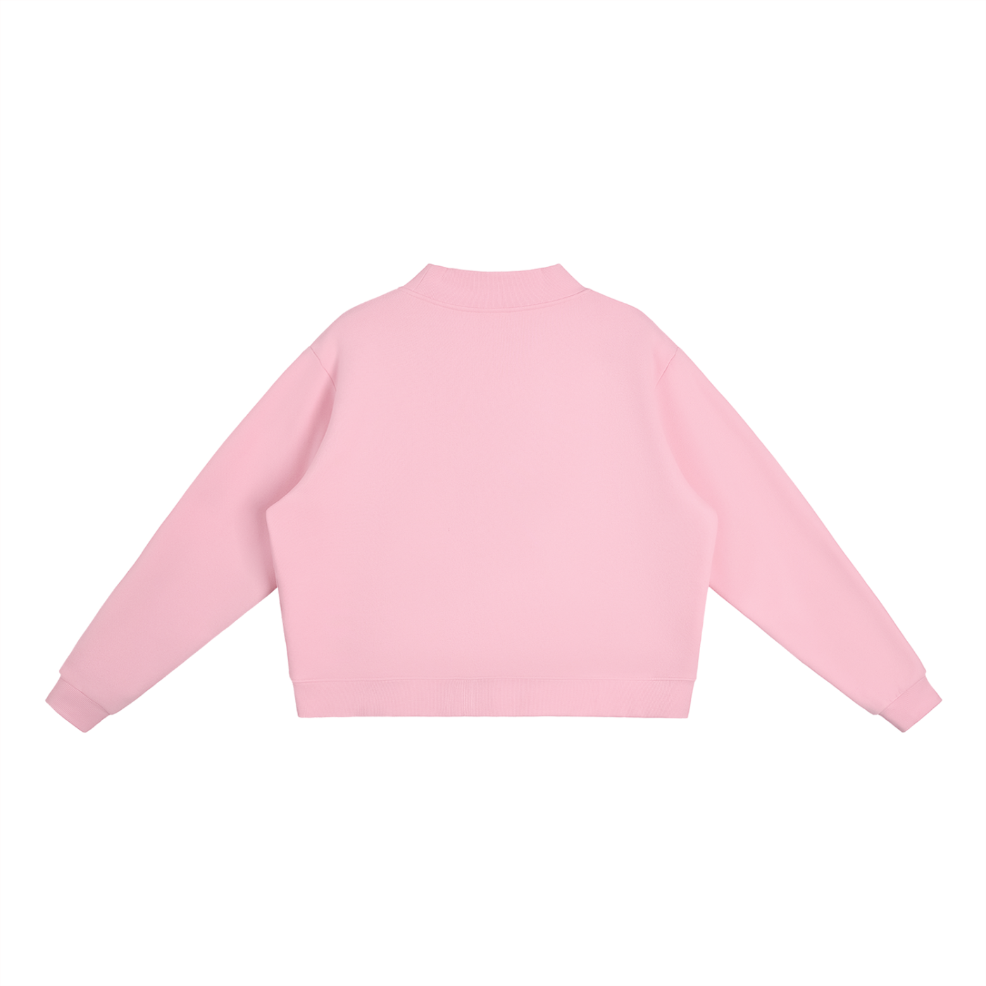 Atelier Mock-Neck Fleece Crew Sweatshirt
