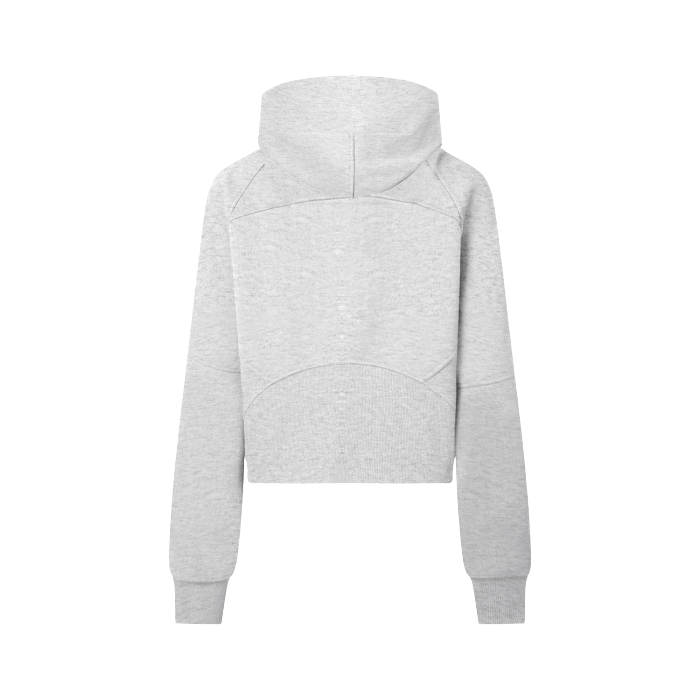 One More Set Cropped Half-Zip Hoodie