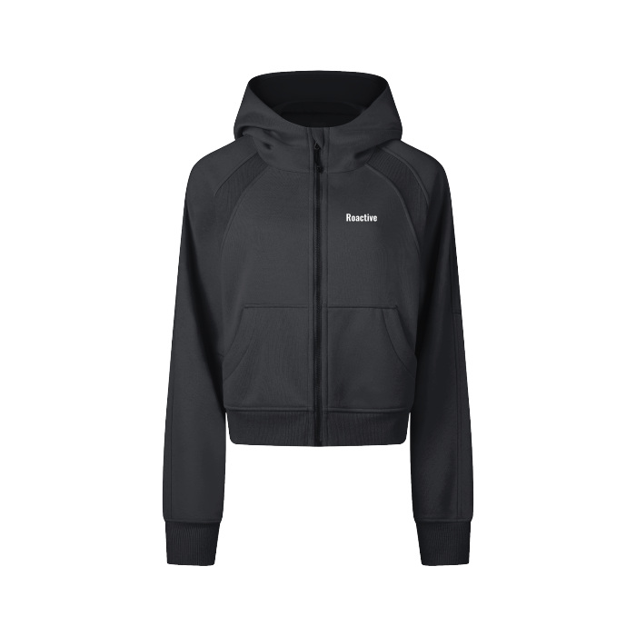 Training Cropped Zip-Through Hoodie