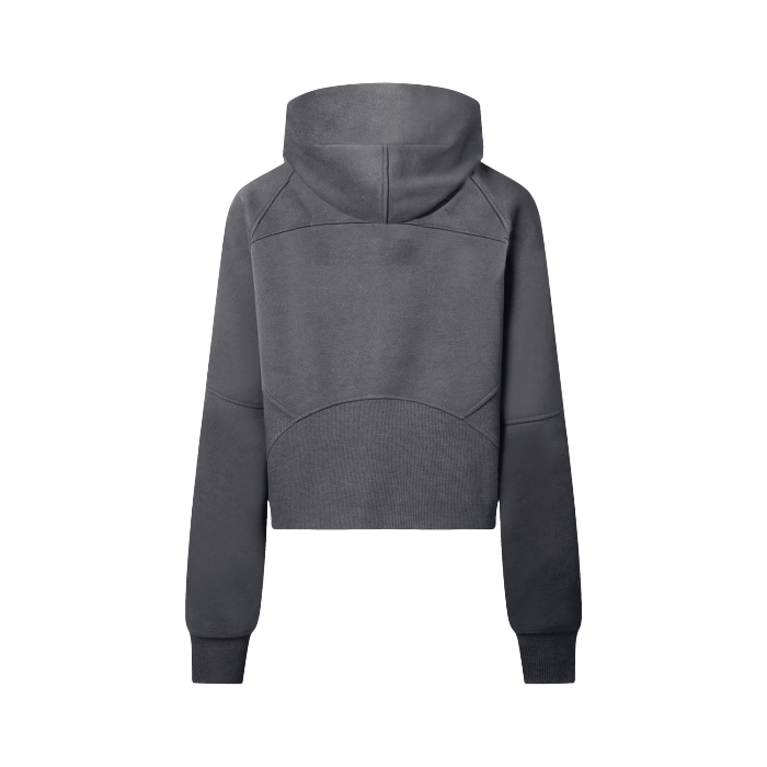 One More Set Cropped Half-Zip Hoodie