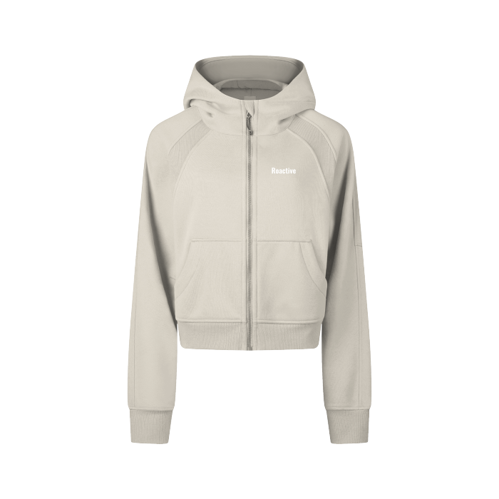 Training Cropped Zip-Through Hoodie