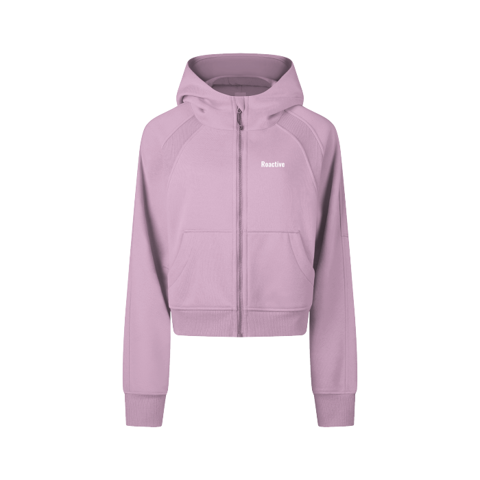 Training Cropped Zip-Through Hoodie