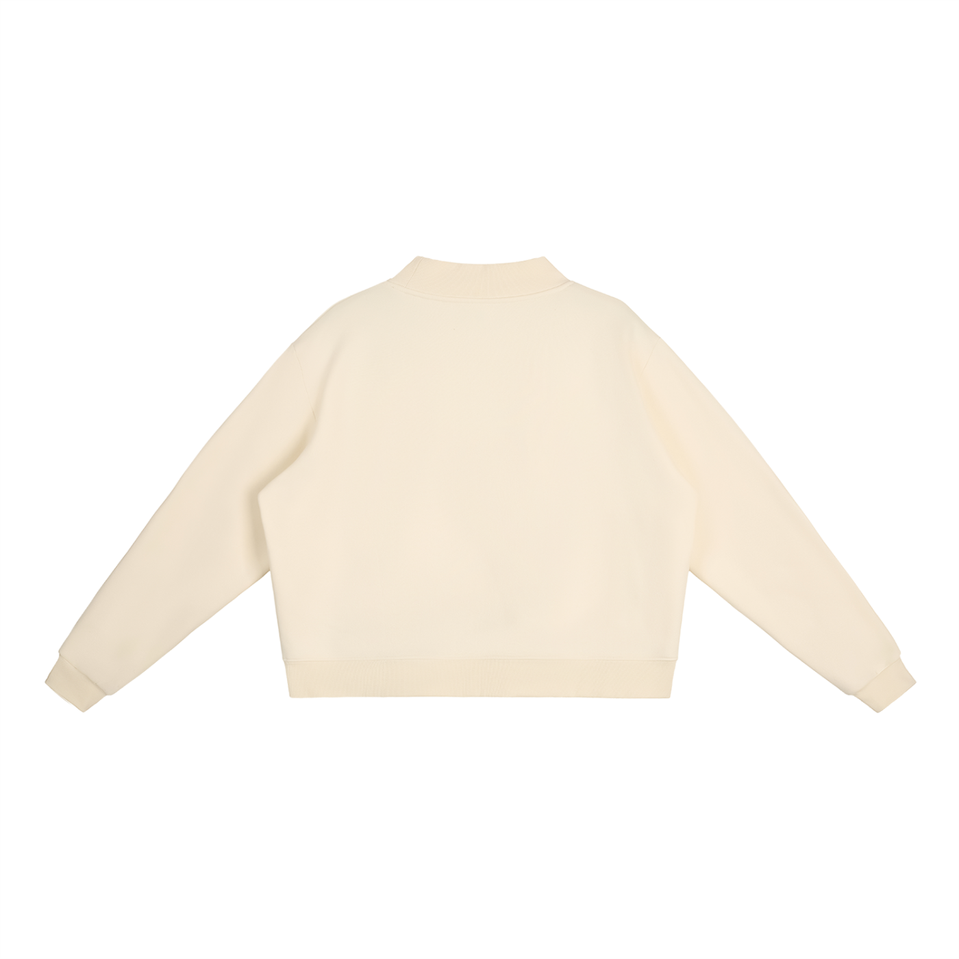 Atelier Mock-Neck Fleece Crew Sweatshirt