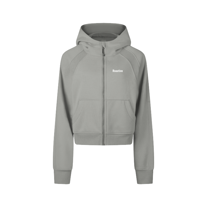 Training Cropped Zip-Through Hoodie